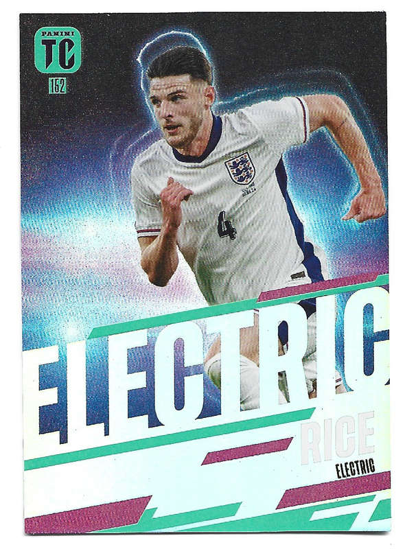 DECLAN RICE - PANINI `TOP CLASS` 2025 COLLECTION - FOIL ELECTRIC TRADING CARD 152
