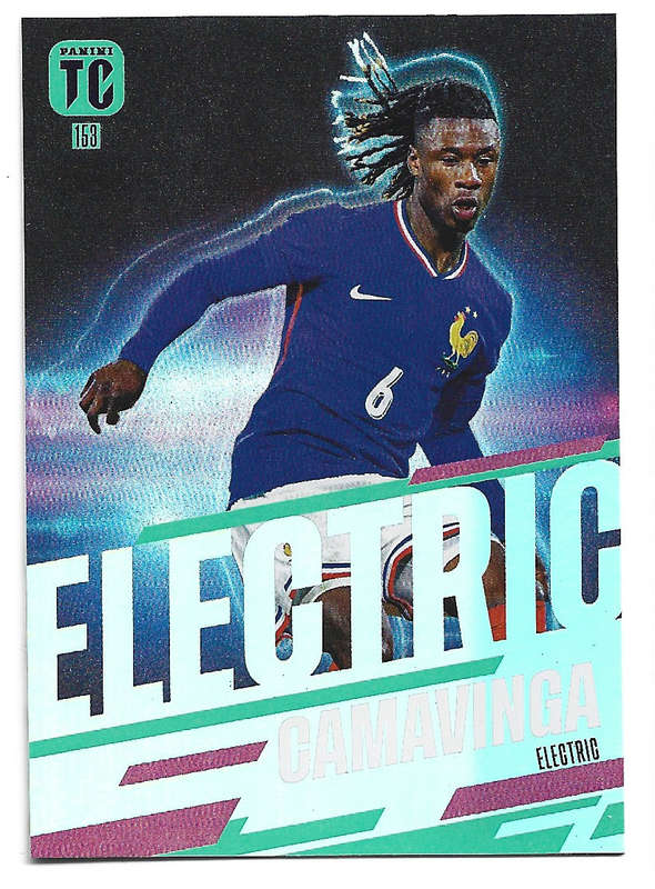 E. CAMAVINGA - PANINI `TOP CLASS` 2025 COLLECTION - FOIL ELECTRIC TRADING CARD 153