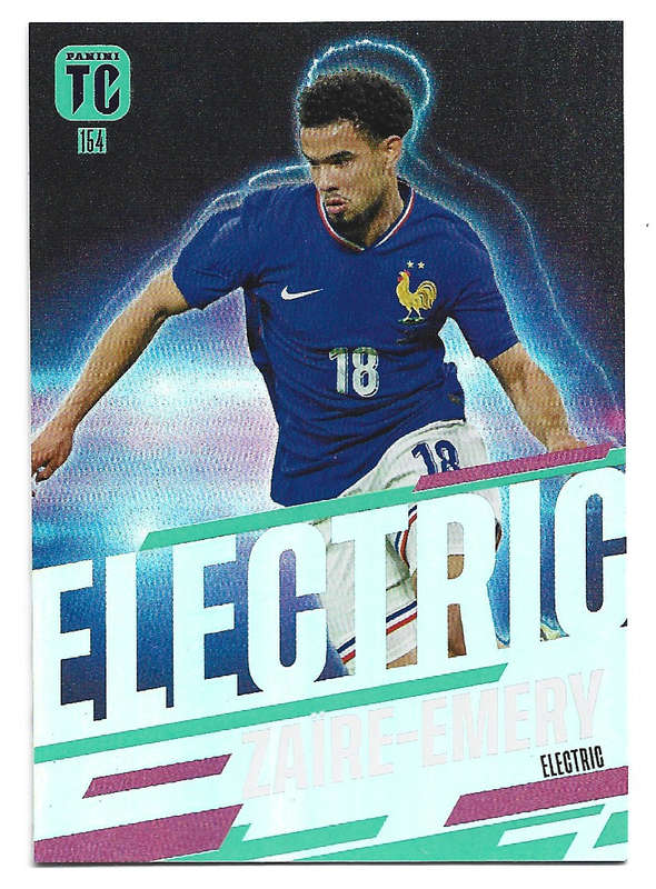 ZAIRE EMERY - PANINI `TOP CLASS` 2025 COLLECTION - FOIL ELECTRIC TRADING CARD 154