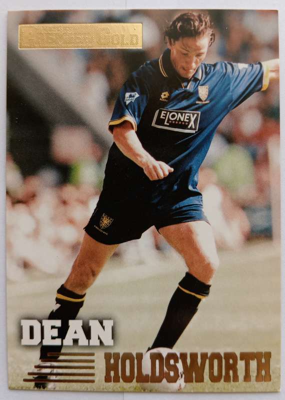 DEAN HOLDSWORTH (Winbledon) - TOPPS PREMIER GOLD COLLECTION 1996/97 - TRADING CARD CARD 155 of 161