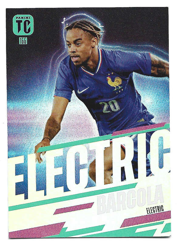 BRADLEY BARCOLA - PANINI `TOP CLASS` 2025 COLLECTION - FOIL ELECTRIC TRADING CARD 155
