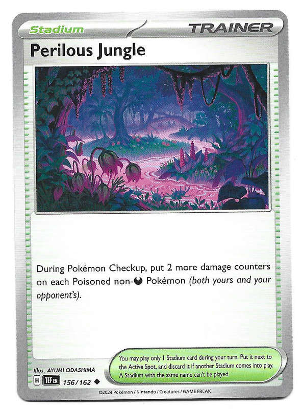 PERILOUS JUNGLE - UNCOMMON  156/162 POKEMON TCG TEMPORAL FORCES TRADING CARD