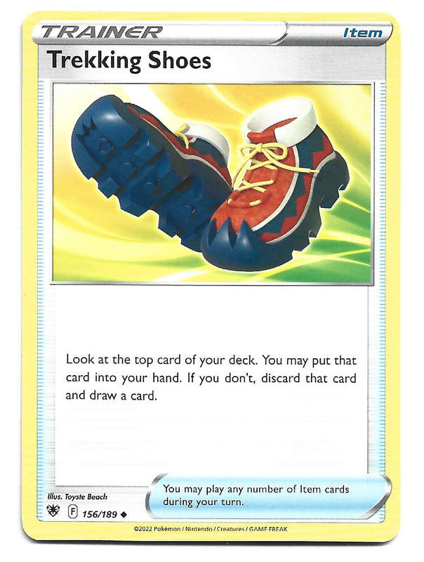 TRECKING SHOES - POKEMON TCG ASTRAL RADIANCE  COMMON  156/189 TRADING CARD