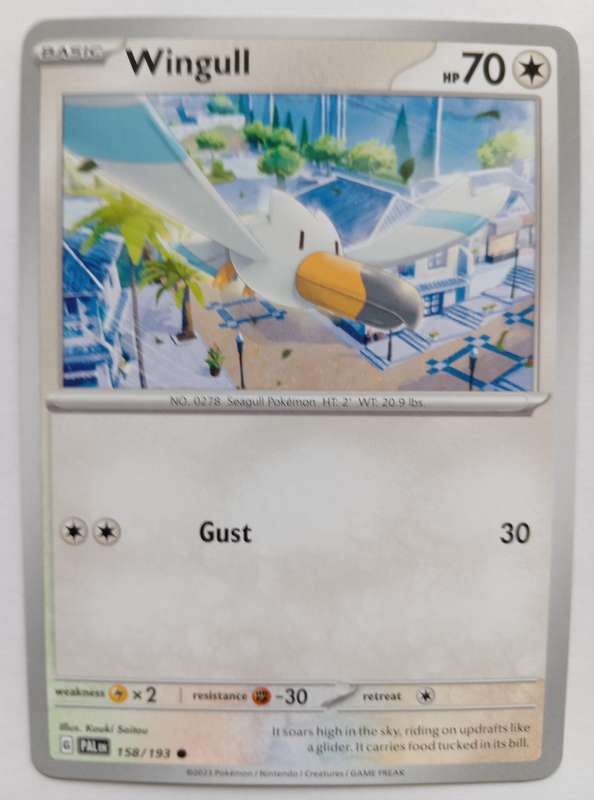 POKEMON CARD - WINGULL  158/193 COMMON PALDEA EVOLVED 2023 - MINT