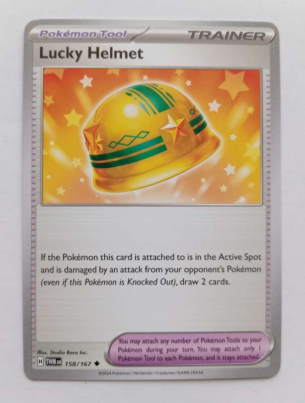 LUCKY HELMET - POKEMON TCG TWILIGHT MASQUERADE  TRADING CARD 158/167