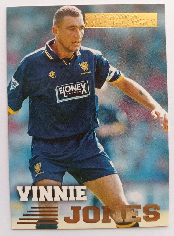VINNY JONES (Winbledon) - TOPPS PREMIER GOLD COLLECTION 1996/97 - TRADING CARD CARD 158 of 161