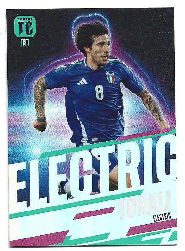 SANDRO TONALI - PANINI `TOP CLASS` 2025 COLLECTION - FOIL ELECTRIC TRADING CARD 160