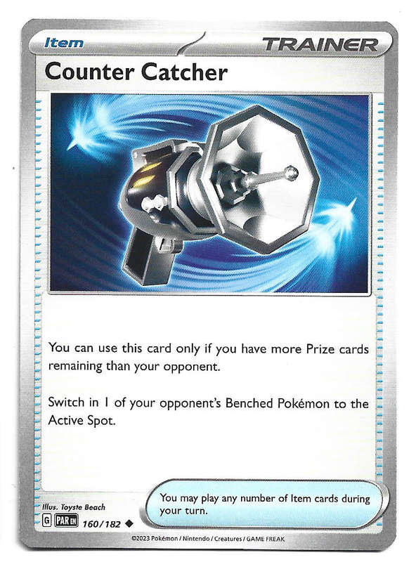 COUNTER CATCHER - UNCOMMON 160/182 POKEMON TCG PARADOX RIFT TRADING CARD