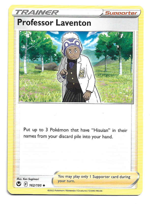 PROFESSOR LAVENTON - COMMON  162/195  SILVER TEMPEST TRADING CARD