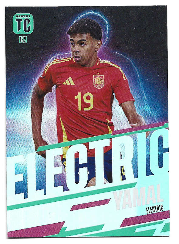 LAMINE YAMAL - PANINI `TOP CLASS` 2025 COLLECTION - FOIL ELECTRIC TRADING CARD 162