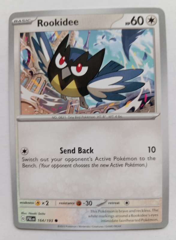POKEMON CARD - ROOKIDEE  164/193 COMMON PALDEA EVOLVED 2023 - MINT