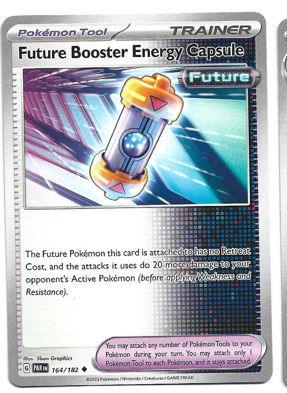 FUTURE BOOSTER ENERGY CAPSULE - POKEMON PARADOX RIFT  164/182  UNCOMMON TRADING CARD