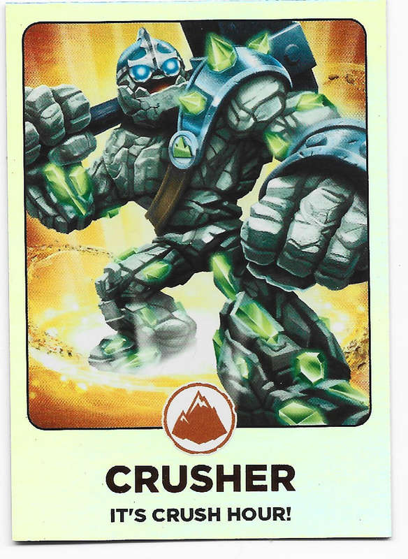 CRUSHER - TOPPS SKYLANDERS GIANTS 2013 COLLECTION - ULTRA FOIL TRADING CARD 168