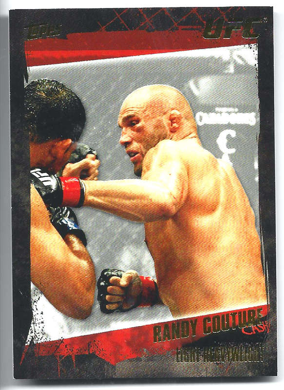 RANDY COUTURE - TOPPS UFC 2010 COLLECTION -  GOLD FOIL PARALLEL TRADING CARD 16