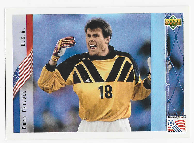 BRAD FRIEDEL (USA) - Upper Deck FIFA WORLD CUP 1994 USA PREVIEW   -  TRADING CARD 16