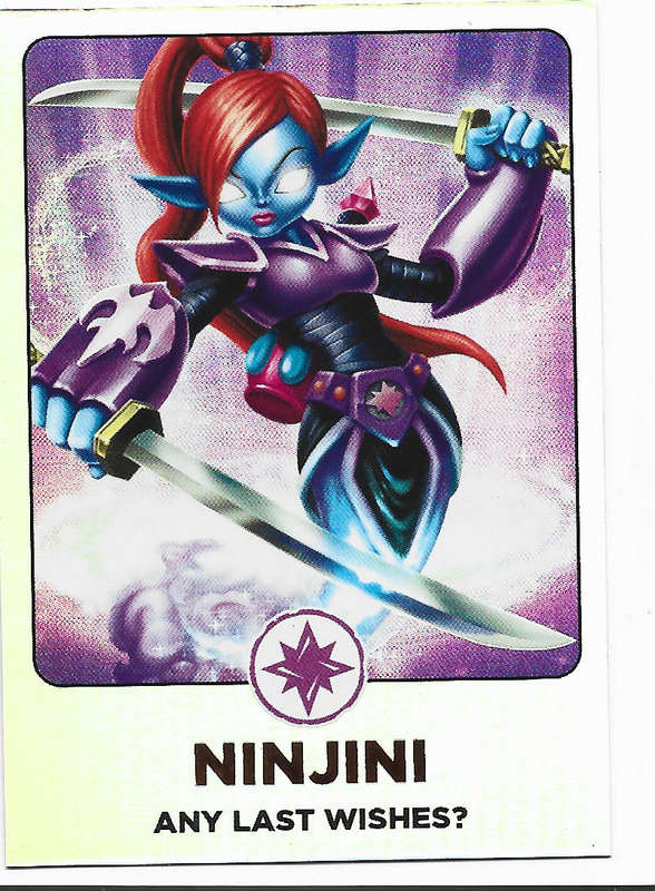 NINJINI - TOPPS SKYLANDERS GIANTS 2013 COLLECTION - ULTRA FOIL TRADING CARD 170