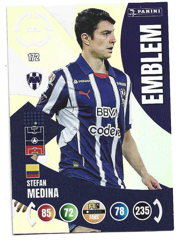 STEFAN MEDINA - PANINI CLUB WORLD CUP 2025 - FOIL EMBLEM TRADING CARD 172