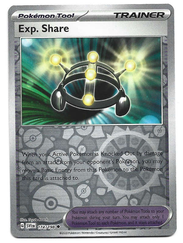 EXP. SHARE - REVERSE HOLO  174/198 POKEMON TCG SCARLET & VIOLET TRADING CARD