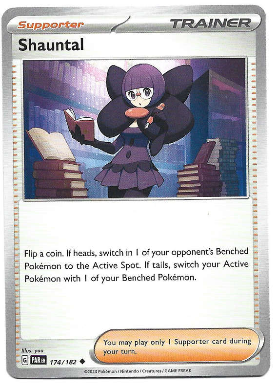 SHAUNTAL - POKEMON PARADOX RIFT  174/182  UNCOMMON TRADING CARD