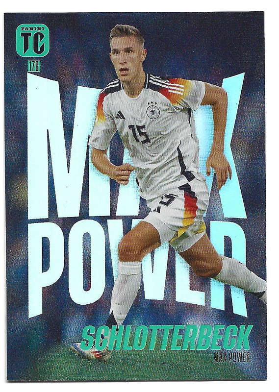NICO SCHLOTTERBECK - PANINI `TOP CLASS` 2025 COLLECTION - FOIL MAX POWER TRADING CARD 176