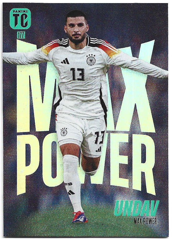 DENIZ UNDAV - PANINI `TOP CLASS` 2025 COLLECTION - FOIL MAX POWER TRADING CARD 177