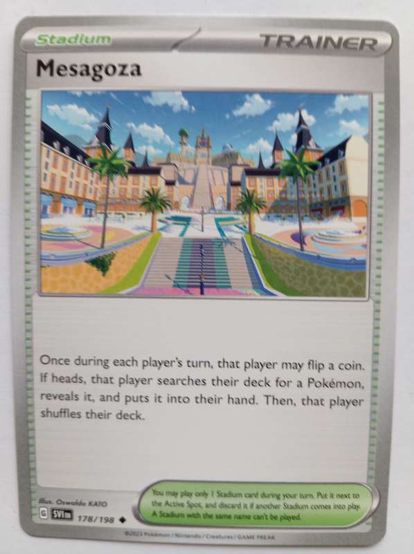 MESAGOZA- POKEMON SCARLET & VIOLET 2023  - COMMON TRADING CARD 178/198 - MINT