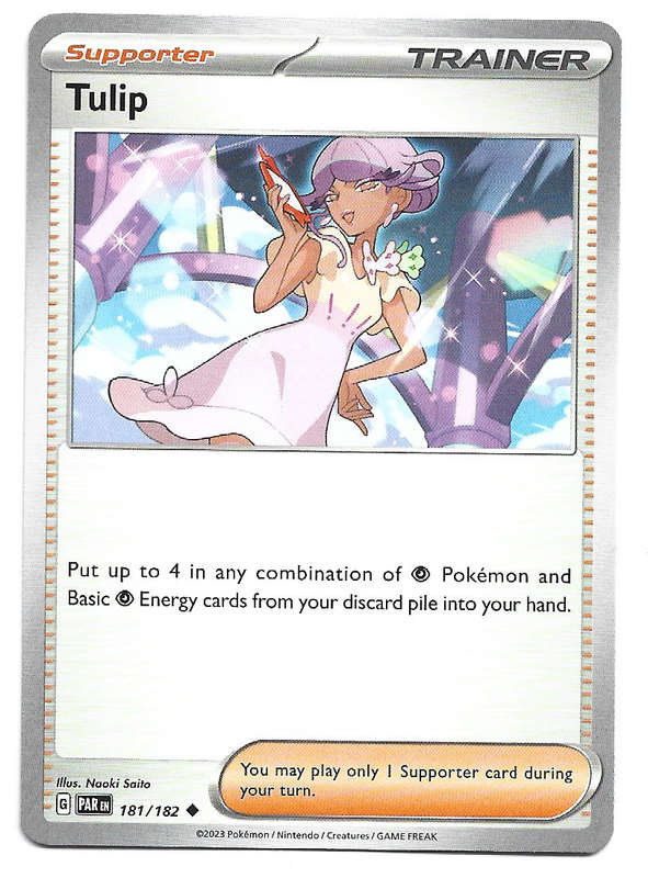 TULIP - POKEMON PARADOX RIFT  181/182  UNCOMMON TRADING CARD
