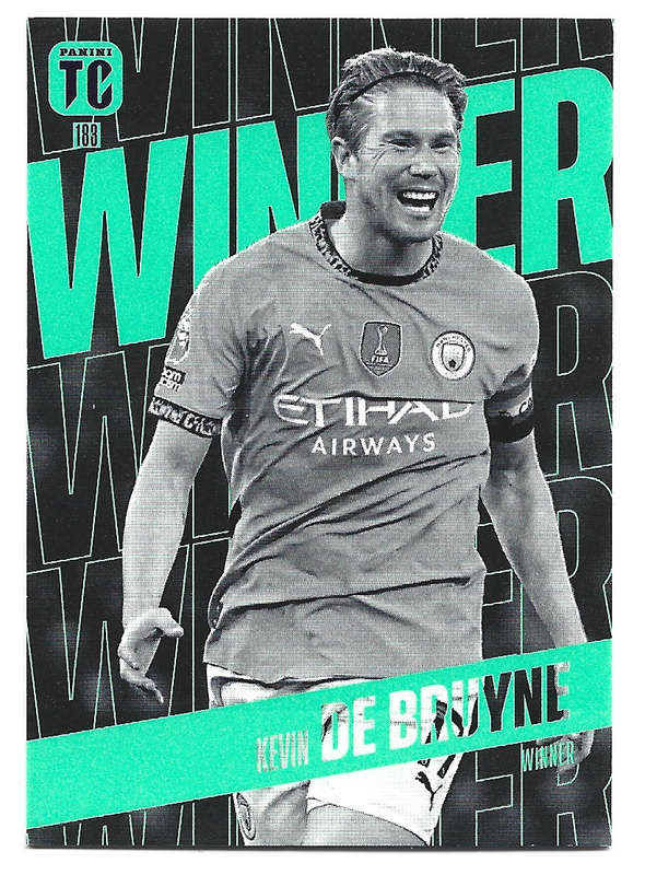 KEVIN DE BRUYNE - PANINI `TOP CLASS` 2025 COLLECTION - FOIL WINNER TRADING CARD 183