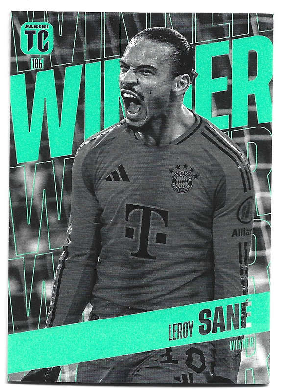 LEROY SANE - PANINI `TOP CLASS` 2025 COLLECTION - FOIL WINNER TRADING CARD 185