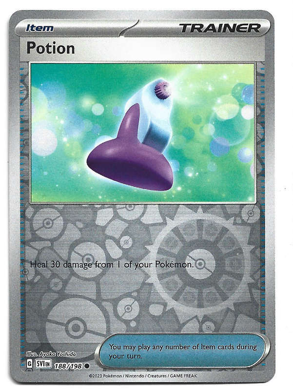 POTION - REVERSE HOLO  188/198 POKEMON TCG SCARLET & VIOLET TRADING CARD