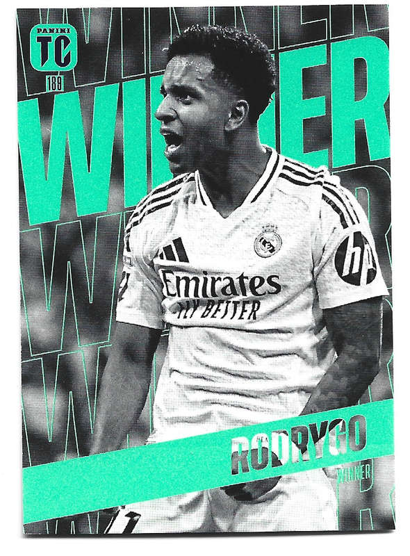 RODRYGO - PANINI `TOP CLASS` 2025 COLLECTION - FOIL WINNER TRADING CARD 189