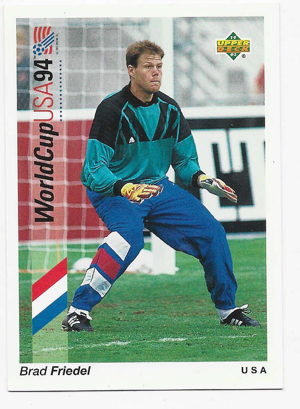 BRAD FRIEDEL (USA) - Upper Deck FIFA WORLD CUP 1994 USA PREVIEW   -  TRADING CARD 18