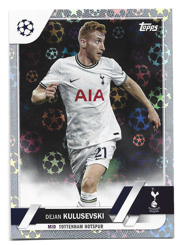 DEJAN KULUSEVSKI - TOPPS UEFA Champ League 2023 - SILVER FOIL  TRADING CARD 191