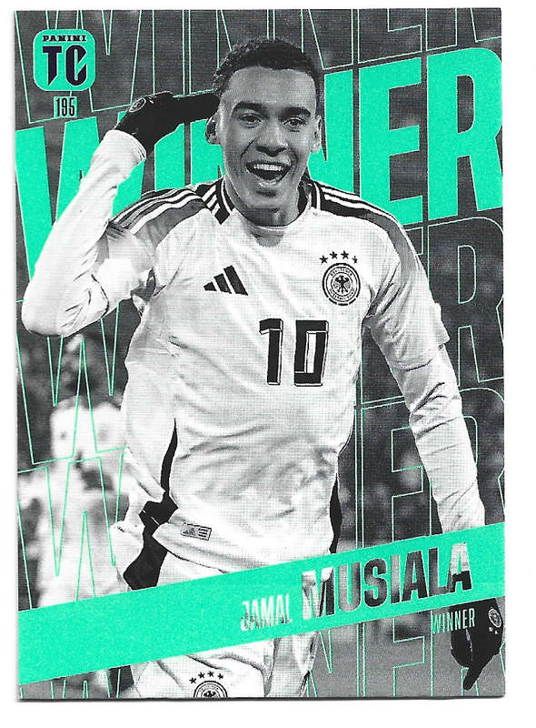 JAMAL MUSIALA - PANINI `TOP CLASS` 2025 COLLECTION - FOIL WINNER TRADING CARD 195
