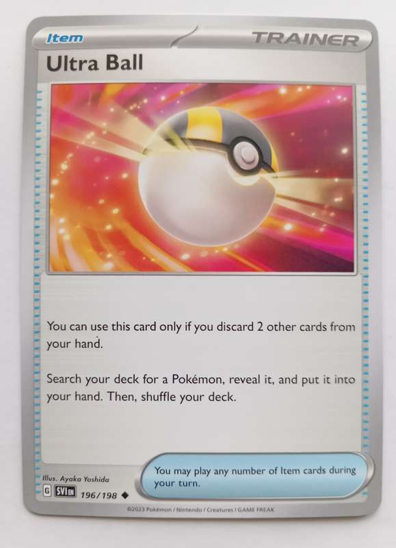 ULTRA BALL - POKEMON SCARLET & VIOLET  196/198 COMMON TRADING CARD