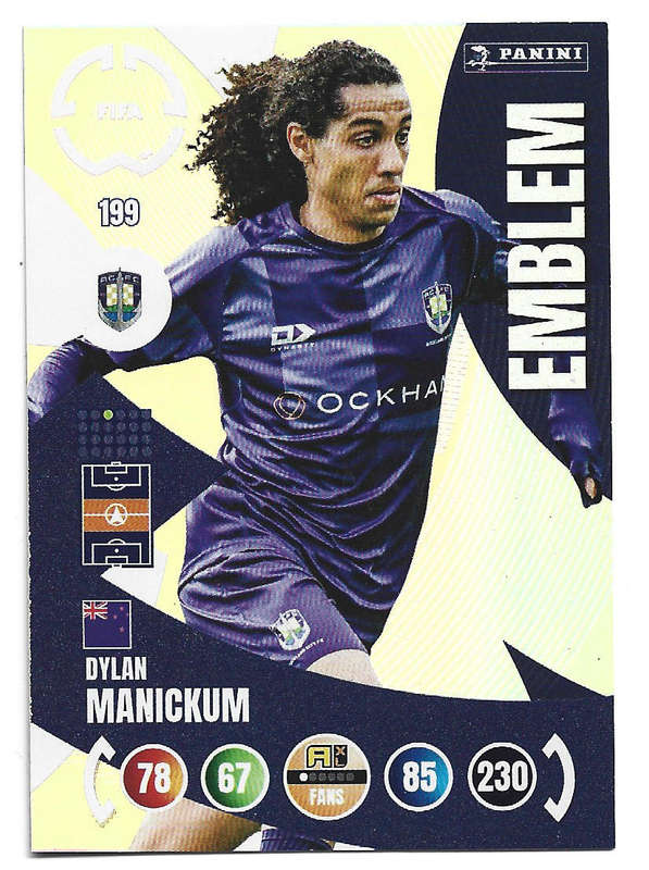 DYLAN MANICKUM - PANINI CLUB WORLD CUP 2025 - FOIL EMBLEM TRADING CARD 199