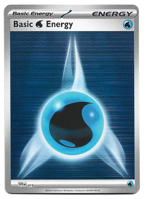 BASIC FIRE ENERGY - HOLO RARE  SVE019 BASIC WATER ENERGY POKEMON TCG WHITE FLARE TRADING CARD