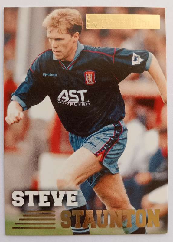 STEVE STAUTON (Aston Villa) - TOPPS PREMIER GOLD COLLECTION 1996/97 - TRADING CARD CARD 19 of 161