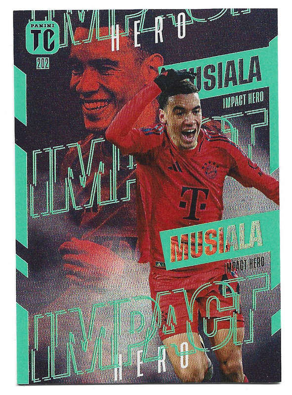 JAMAL MUSIALA - PANINI `TOP CLASS` 2025 COLLECTION - FOIL IMPACT HERO TRADING CARD 202