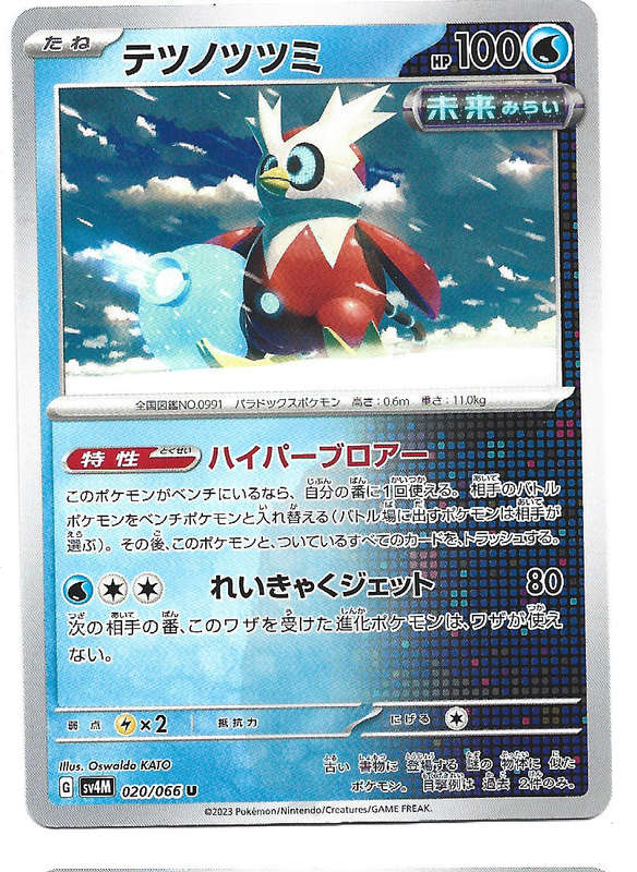 IRON BUNDLE -  COMMON  20/66 POKEMON TCG FUTURE FLASH TRADING CARD (Japanese)