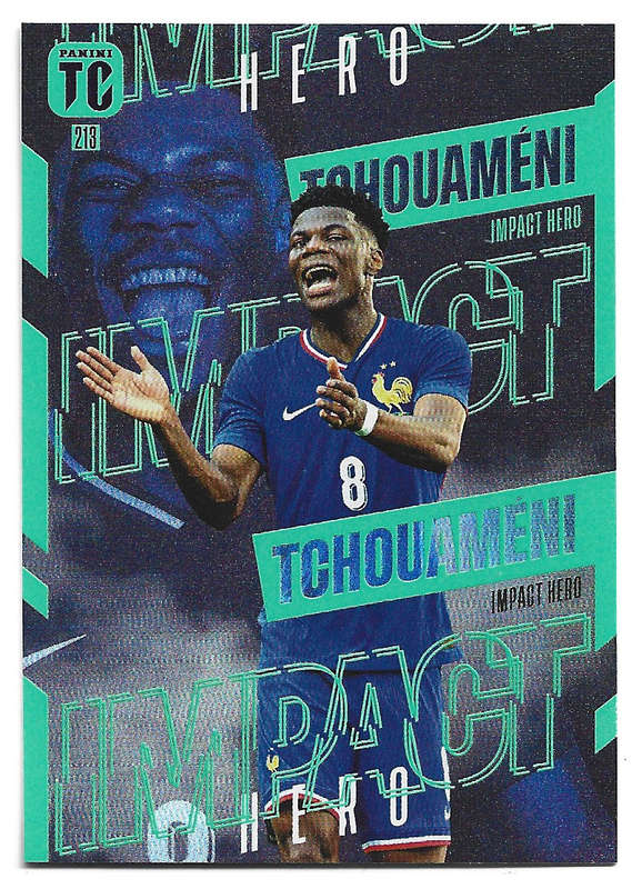 AURELIEN TCHOUAMENI - PANINI `TOP CLASS` 2025 COLLECTION - FOIL IMPACT HERO TRADING CARD 213