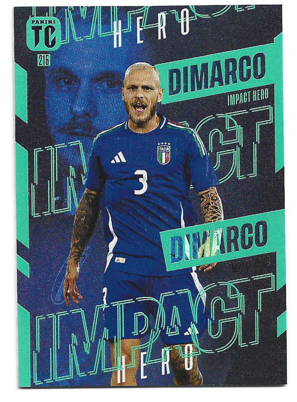 FEDERICO DIMARCO - PANINI `TOP CLASS` 2025 COLLECTION - FOIL IMPACT HERO TRADING CARD 215