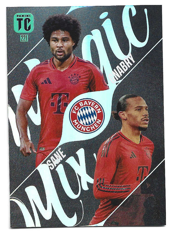 SANE/GNABRY - PANINI `TOP CLASS` 2025 COLLECTION - FOIL MAGIC MIX TRADING CARD 221