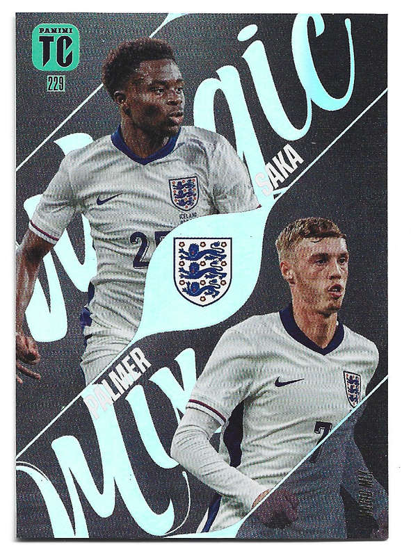 PALMER/SAKA - PANINI `TOP CLASS` 2025 COLLECTION - FOIL MAGIC MIX TRADING CARD 229