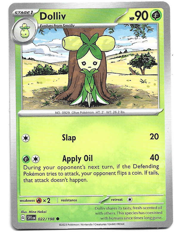 DOLIV - COMMON  22/198  POKEMON TCG SCARLET & VIOLET TRADING CARD