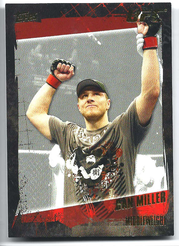 DAN MILLER - TOPPS UFC 2010 COLLECTION -  GOLD FOIL PARALLEL TRADING CARD 22