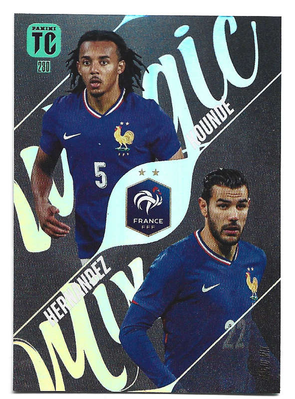 HERNANDEZ/KOUNDE - PANINI `TOP CLASS` 2025 COLLECTION - FOIL MAGIC MIX TRADING CARD 230
