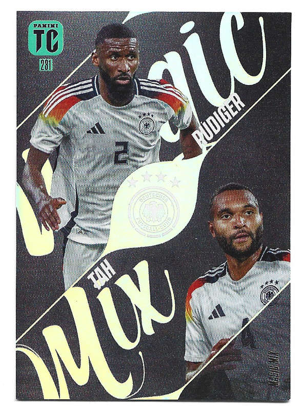 TAH/RUDIGER - PANINI `TOP CLASS` 2025 COLLECTION - FOIL MAGIC MIX TRADING CARD 231