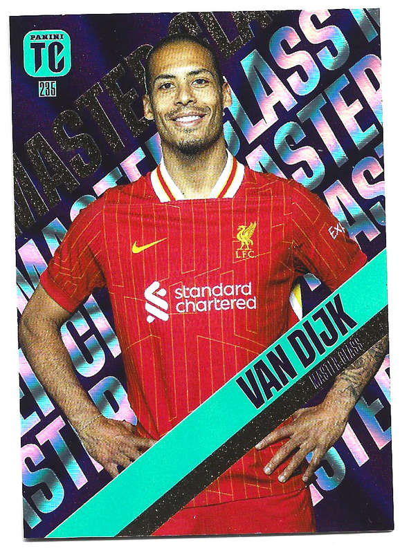VIRGIL VAN DIJK - PANINI `TOP CLASS` 2025 COLLECTION - FOIL MASTERCLASS TRADING CARD 235