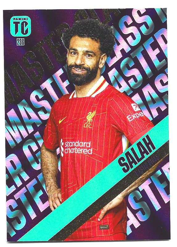 MOHAMED SALAH - PANINI `TOP CLASS` 2025 COLLECTION - FOIL MASTERCLASS TRADING CARD 236